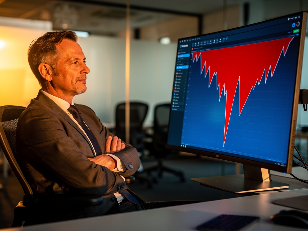 Gráfica que muestra una caída de tráfico web en analytics